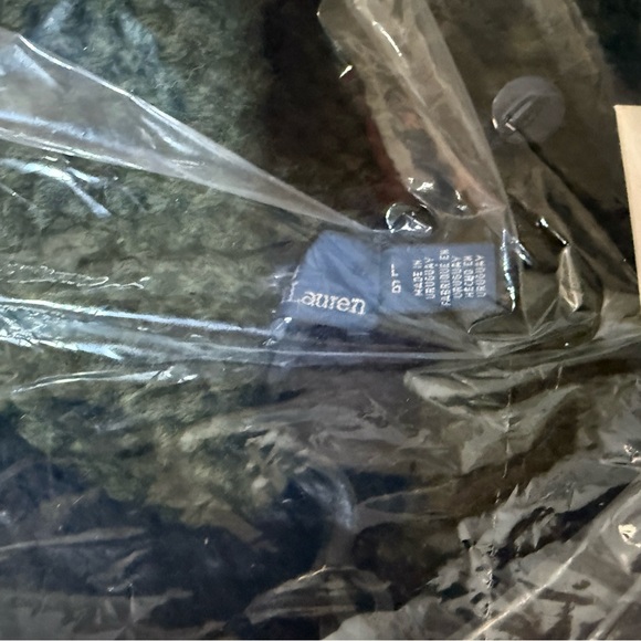 POLO RALPH LAUREN Wool Shawl-Collar Cardigan Black Olive Combo Men’s Size Large - Picture 10 of 11